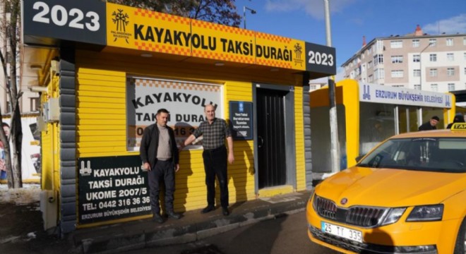 Palandöken’de Taksi Durakları Sıcacık Yuvaya Dönüştü