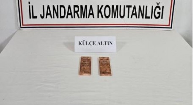 2 kilo külçe altın ele geçirildi