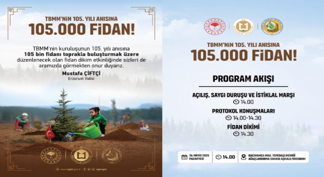 Erzurum'da 105 bin fidan toprakla buluşacak