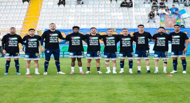 Erzurumspor'dan Filistin'e destek çağrısı
