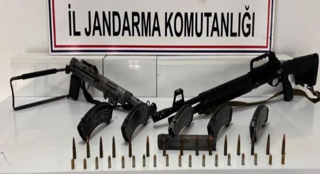 Jandarmadan silah ve mühimmat operasyonu