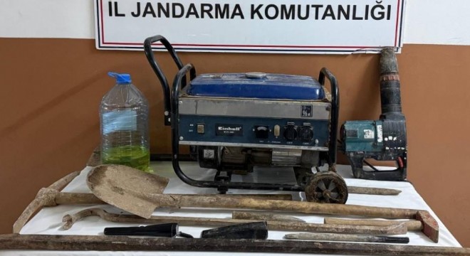 Kaçak kazı operasyonu: 4 gözaltı