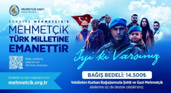 TSK Mehmetçik Vakfı kurban bağışı kabulüne başladı