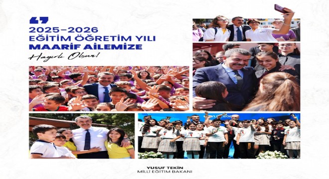 Tekin’den yeni eğitim öğretim yılı mesajı