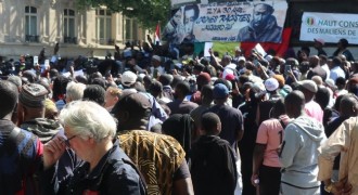 Aboubakar için sessiz protesto