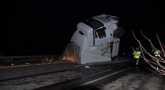 Amasya yolunda trafik kazası: 1 yaralı