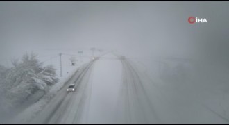 Erzincan - Erzurum yolunda tipi engeli