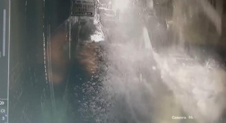 Saniyeler içerisinde kurtuldu