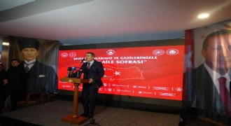 Tekin, şehit aileleri ve gazilerle buluştu